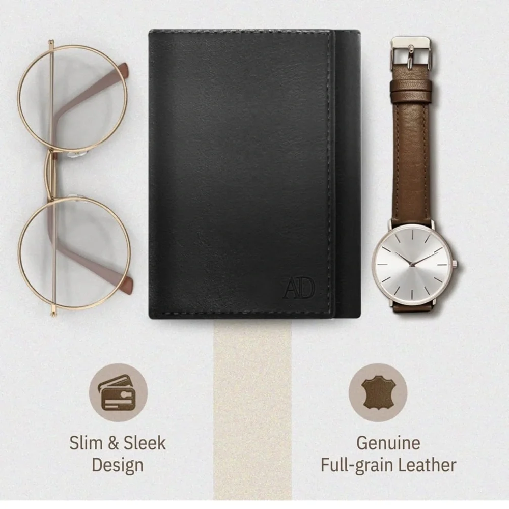Black Trifold Wallet